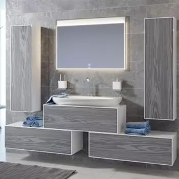 Мебель для ванной Aqwella Genesis 100x40 миллениум серый