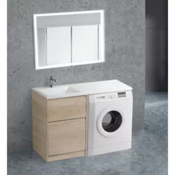 Мебель для ванной BelBagno Kraft-Lvd 58 левая, Rovere Nebrasca Nature