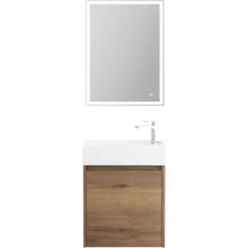 Мебель для ванной BelBagno Kraft Mini 50 левая, Rovere Tabacco