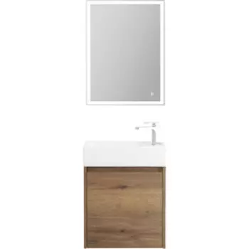 Мебель для ванной BelBagno Kraft Mini 50 правая, Rovere Tabacco