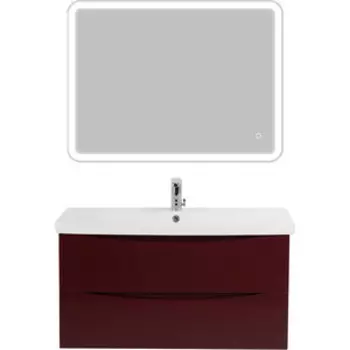 Мебель для ванной BelBagno Marino-Cer 100 Bordo Lucido