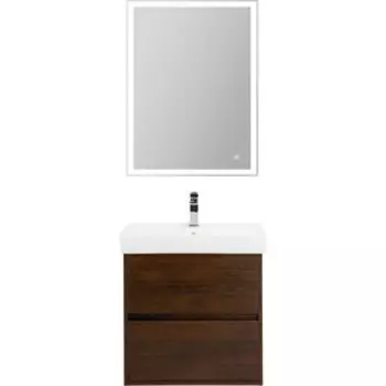 Мебель для ванной BelBagno Neon 60 два ящика, Rovere Scuro