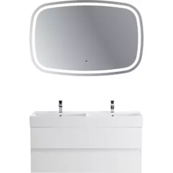 Мебель для ванной Cezares Molveno 46 120х46 с двойной раковиной, Bianco Ghiaccio
