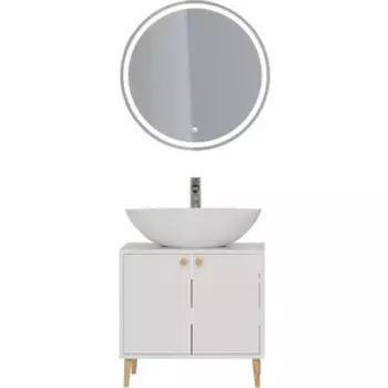 Мебель для ванной Dreja Luno 60х50 белый глянец