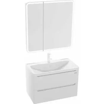 Мебель для ванной Grossman Адель 80х45 два ящика, белая