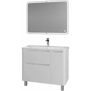 Мебель для ванной Grossman Адель 90х45 напольная, белая