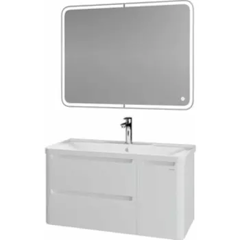 Мебель для ванной Grossman Адель 90х45 подвесная, белая