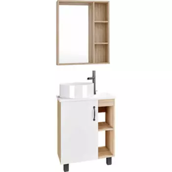 Мебель для ванной Grossman Флай 60х40 GR-3013, белый/дуб сонома