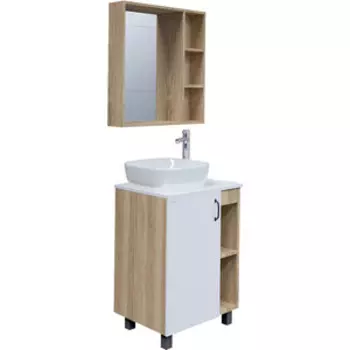 Мебель для ванной Grossman Флай 60х40 GR-3019, белый/дуб сонома