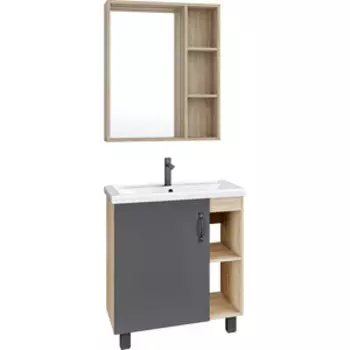Мебель для ванной Grossman Флай 70х46 Фостер 70, серый/дуб сонома