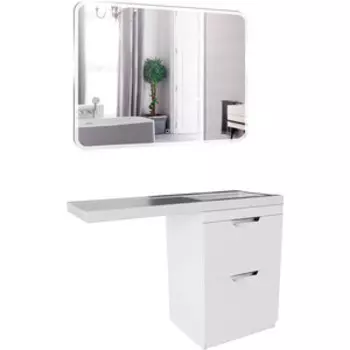 Мебель для ванной Mixline Атлантик 110х48 правая, белая