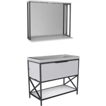 Мебель для ванной Mixline Бруклин Фостер 100х45 белая