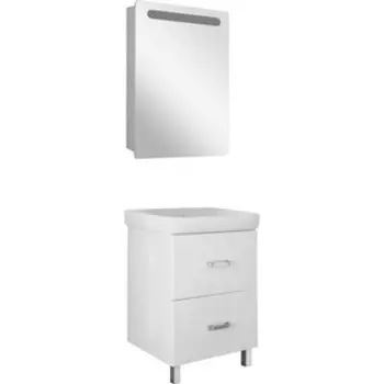 Мебель для ванной Mixline Стив 60 два ящика, белая