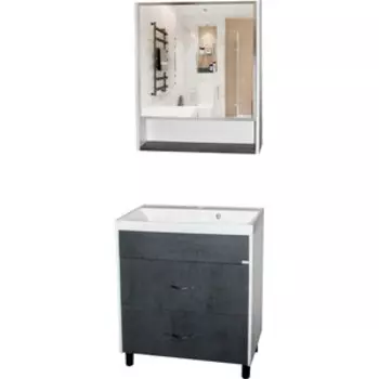 Мебель для ванной Mixline Сура 60 белая/графит