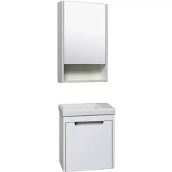 Мебель для ванной Runo Микра 40х22 белая