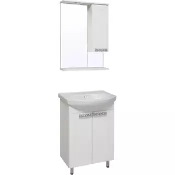 Мебель для ванной Runo Монро 55х44 напольная, белая
