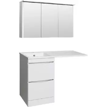 Мебель для ванной Runo Орион 45х48 (105) правое крыло, белая