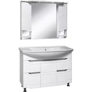 Мебель для ванной Runo Стиль 105х50 белая