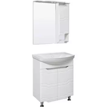 Мебель для ванной Runo Стиль 65х40 белая