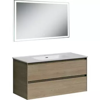 Мебель для ванной Sancos Cento 100 два ящика, карпатская ель