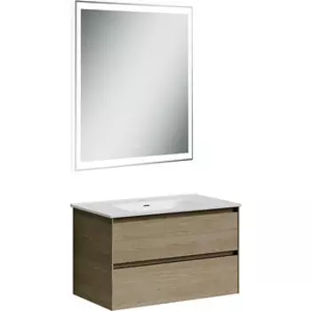 Мебель для ванной Sancos Cento 80 два ящика, карпатская ель