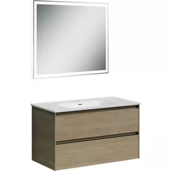 Мебель для ванной Sancos Cento 90 два ящика, карпатская ель