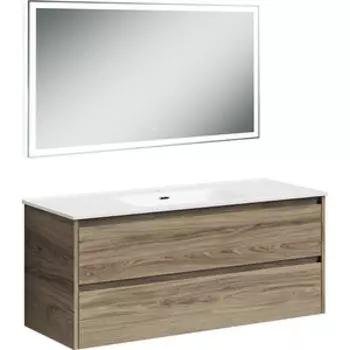 Мебель для ванной Sancos Libra 120 два ящика, дуб чарльстон
