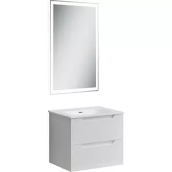 Мебель для ванной Sancos Norma 2.0 60 два ящика, белый глянец
