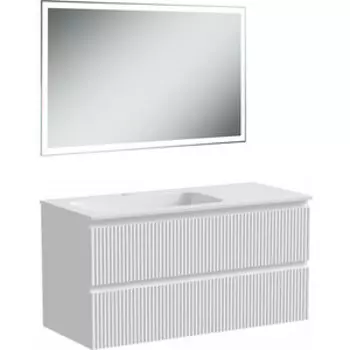 Мебель для ванной Sancos Snob R 100х45 левая, Bianco