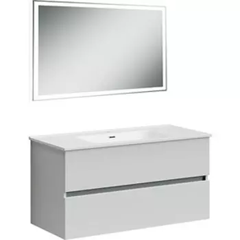 Мебель для ванной Sancos Urban 100 два ящика, белый глянец