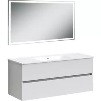 Мебель для ванной Sancos Urban 120 два ящика, белый глянец