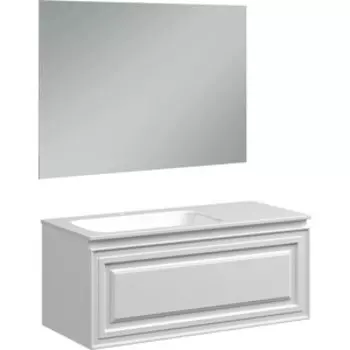 Мебель для ванной Sancos Very 100х45 левая, Bianco