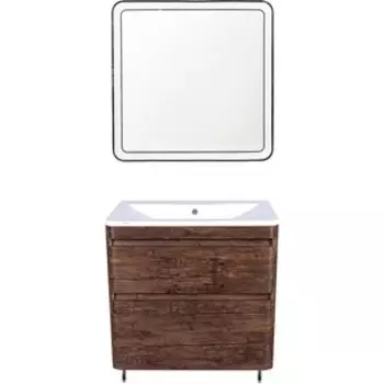 Мебель для ванной Style line Атлантика Люкс 80 напольная, старое дерево