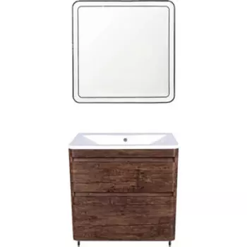 Мебель для ванной Style line Атлантика Люкс 60 напольная, старое дерево