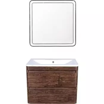 Мебель для ванной Style line Атлантика Люкс 60 подвесная, старое дерево