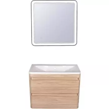 Мебель для ванной Style line Атлантика Люкс 60 подвесная, ясень перламутр