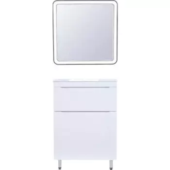 Мебель для ванной Style line Бергамо мини 60х35 Люкс Plus напольная, белая