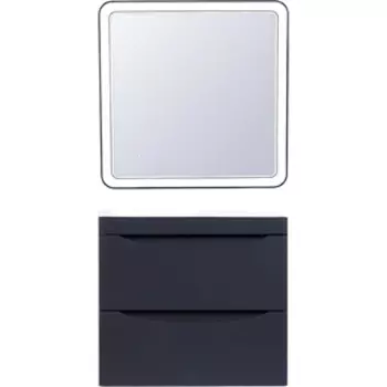 Мебель для ванной Style line Бергамо мини 60х35 Люкс Plus подвесная, черная