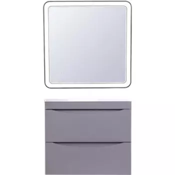 Мебель для ванной Style line Бергамо мини 70х35 Люкс Plus подвесная, серая