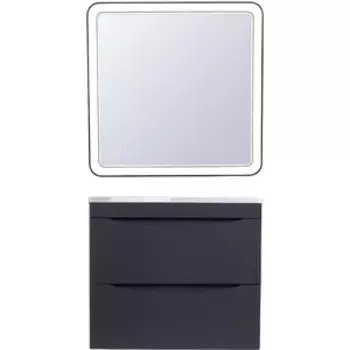 Мебель для ванной Style line Бергамо мини 70х35 Люкс Plus подвесная, черная