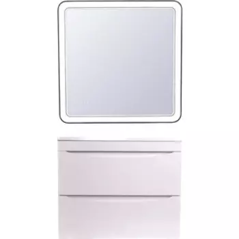 Мебель для ванной Style line Бергамо мини 80х35 Люкс Plus подвесная, белая