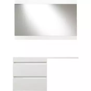 Мебель для ванной Style line Даллас Люкс 78 (140L) напольная, под стиральную машину, белая