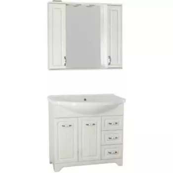 Мебель для ванной Style line Олеандр-2 Люкс 90 рельеф пастель