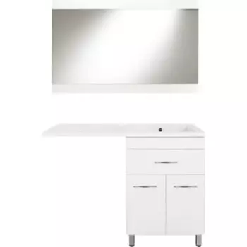 Мебель для ванной Style line Валеро Люкс 60 (120R) под стиральную машину, белая