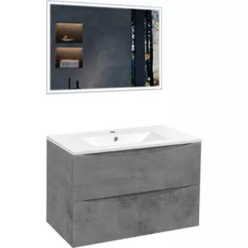 Мебель для ванной Vincea Mia 80х46 Beton
