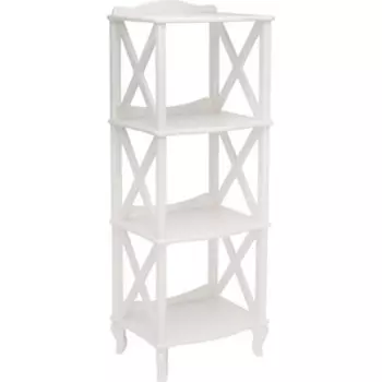 Мебелик Этажерка-стеллаж Джульетта-3 молочный дуб