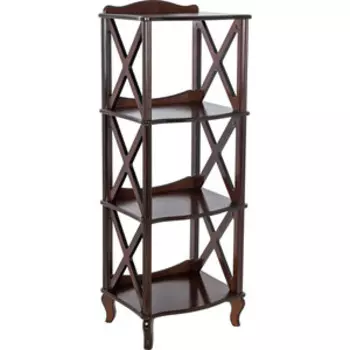 Мебелик Этажерка-стеллаж Джульетта-3 орех