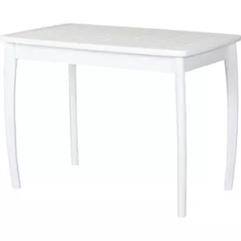 Мебелик Стол обеденный Массив-решетка снег