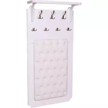 Вешалка Мебелик Патриция молочный дуб, к, з белый (П0003831)