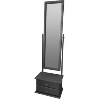 Зеркало с тумбой Мебелик Селена серый (П0004684)